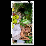 Coque Nokia Lumia 720 Petite fille avec panier de pommes