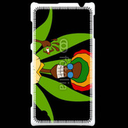 Coque Nokia Lumia 720 Portrait abstrait de Rasta