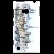 Coque Nokia Lumia 720 Vintage Paris en dessin 2