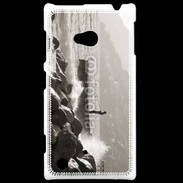 Coque Nokia Lumia 720 Pêcheur noir et blanc