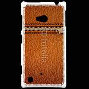 Coque Nokia Lumia 720 Effet cuir avec zippe
