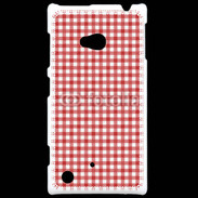 Coque Nokia Lumia 720 Effet vichy rouge et blanc
