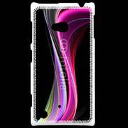 Coque Nokia Lumia 720 Abstract multicolor sur fond noir