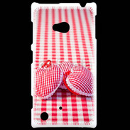 Coque Nokia Lumia 720 Mode vichy et petit coeur