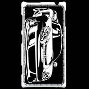 Coque Nokia Lumia 720 Illustration voiture de sport en noir et blanc