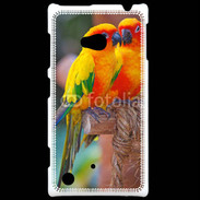 Coque Nokia Lumia 720 Couple d'oiseaux colorés