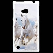 Coque Nokia Lumia 720 Chevaux blancs