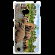 Coque Nokia Lumia 720 Groupe d'éléphants à la rivière