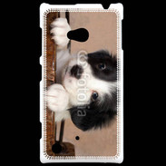 Coque Nokia Lumia 720 Chiot blanc et noir 2