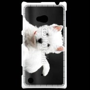 Coque Nokia Lumia 720 Chiot blanc 5