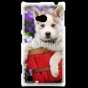 Coque Nokia Lumia 720 Portrait chiot Husky de Sibérie 1