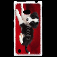Coque Nokia Lumia 720 Chiot noir et blanc 5