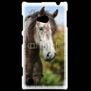 Coque Nokia Lumia 720 Portrait cheval arabe gris 1