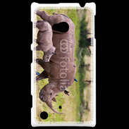 Coque Nokia Lumia 720 Rhinocéros et son petit