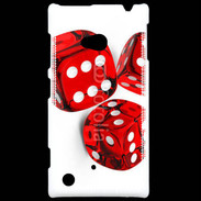 Coque Nokia Lumia 720 Jeu de dés rouges