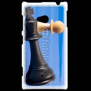 Coque Nokia Lumia 720 Pions de jeu d'échec sur fond bleu