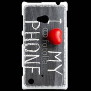 Coque Nokia Lumia 720 J'aime mon téléphone