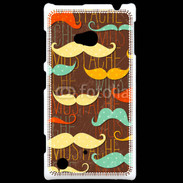 Coque Nokia Lumia 720 Fond en moustache
