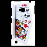 Coque Nokia Lumia 720 Carré de dames au poker