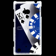 Coque Nokia Lumia 720 Poker bleu et noir 2