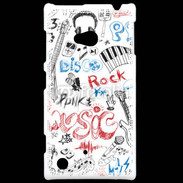 Coque Nokia Lumia 720 Eléments de musique en dessin