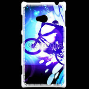 Coque Nokia Lumia 720 Illustration BMX bleu