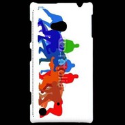 Coque Nokia Lumia 720 Illustration mêlée de rugby