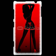 Coque Nokia Lumia 720 Pole danseuse noir et rouge