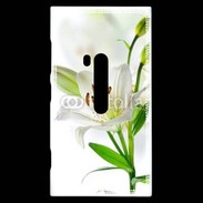 Coque Nokia Lumia 920 Fleurs de Lys blanc