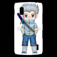 Coque LG Nexus 4 Chibi style illustration of a superhero 2