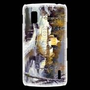 Coque LG Nexus 4 Peinture village rural