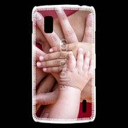 Coque LG Nexus 4 Famille main dans la main