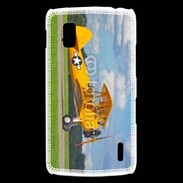 Coque LG Nexus 4 Avio Biplan jaune