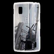 Coque LG Nexus 4 Hydravion noir et blanc