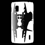 Coque LG Nexus 4 Silhouette avion de chasse