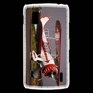 Coque LG Nexus 4 Biplan blanc et rouge