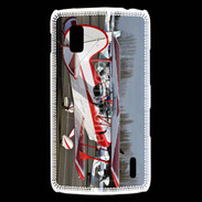 Coque LG Nexus 4 Biplan rouge et blanc 10