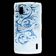 Coque LG Nexus 4 Fond tribal bleu