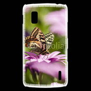 Coque LG Nexus 4 Fleur et papillon