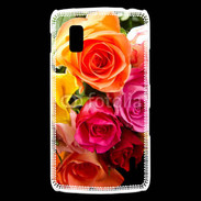 Coque LG Nexus 4 Bouquet de roses multicouleurs