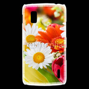 Coque LG Nexus 4 Fleurs des champs multicouleurs