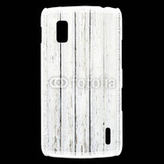 Coque LG Nexus 4 Aspect bois blanc vieilli