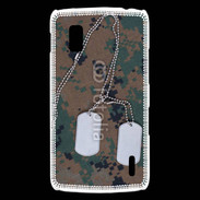Coque LG Nexus 4 plaque d'identité soldat américain
