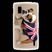 Coque LG Nexus 4 Bulldog anglais en tenue
