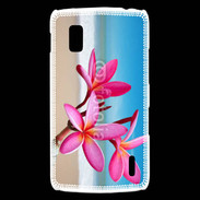 Coque LG Nexus 4 Fleurs à la plage