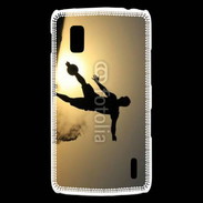 Coque LG Nexus 4 beach soccer couché du soleil