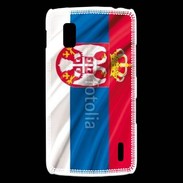 Coque LG Nexus 4 Drapeau Serbie