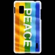Coque LG Optimus G Rainbow peace 5