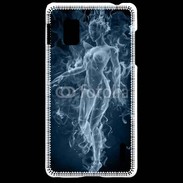 Coque LG Optimus G Femme en fumée de cigarette