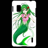 Coque LG Optimus G Fille manga verte